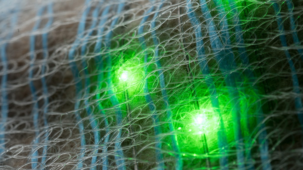 Wires woven into the fabric make smart clothes comfortable and functional