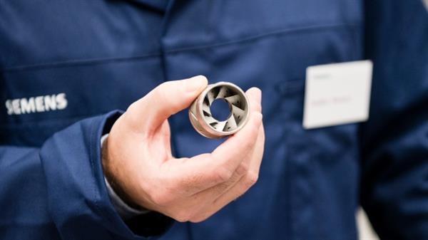 SIEMENS PRINTED ON 3D PRINTER PART FOR NUCLEAR POWER PLANT